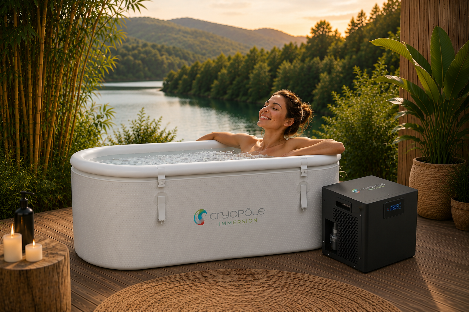Pack Baignoire Duo Blanc avec groupe de froid Immersion Thermo